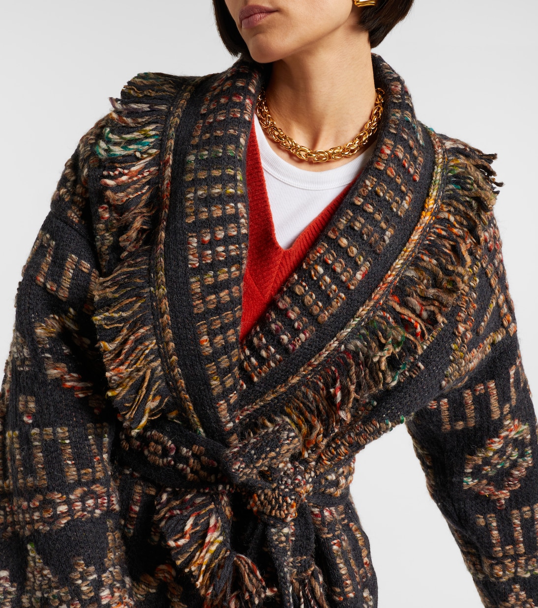 Grunge Beat wool-blend cardigan | Alanui