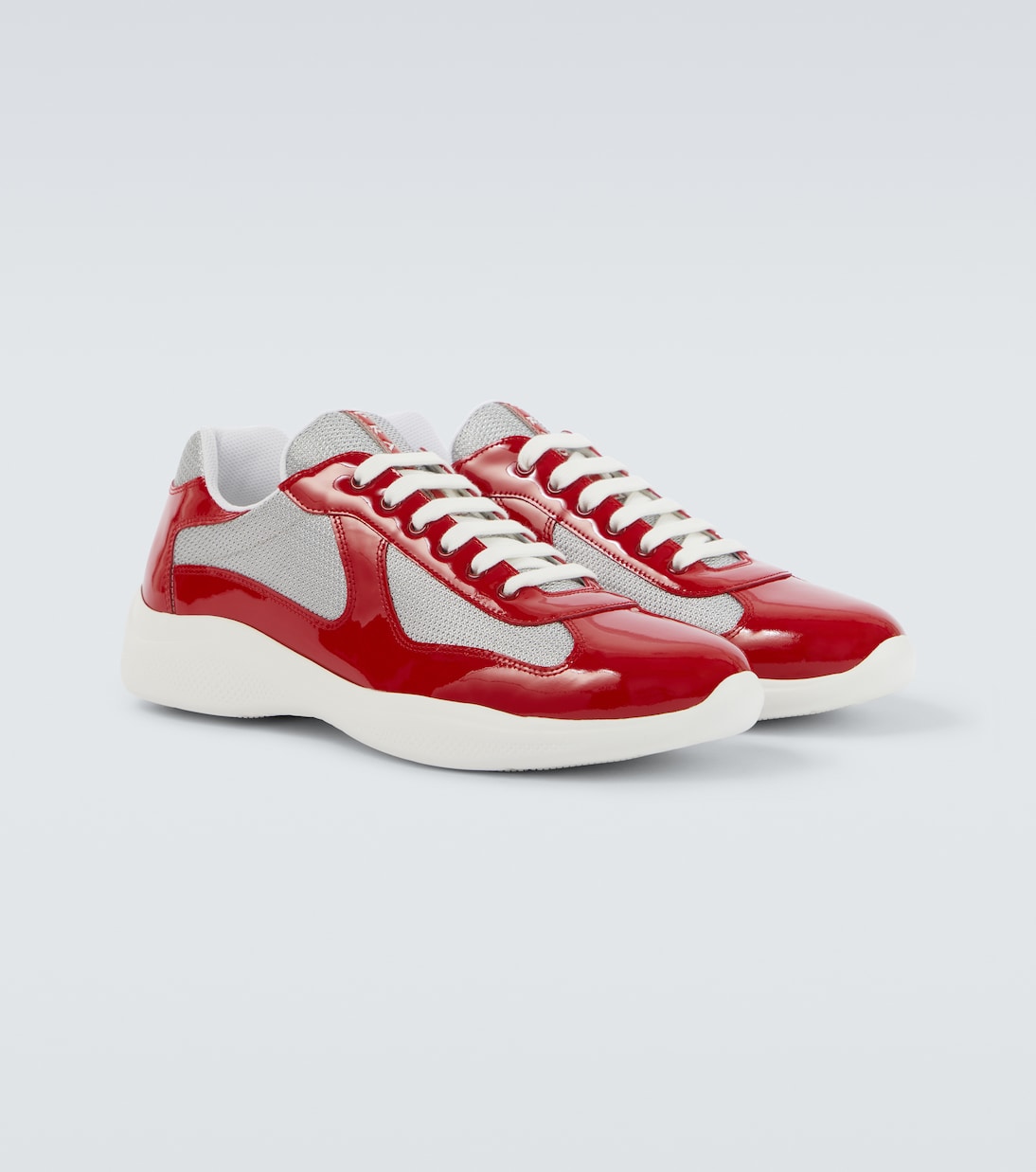 America's Cup leather-trimmed sneakers | Prada