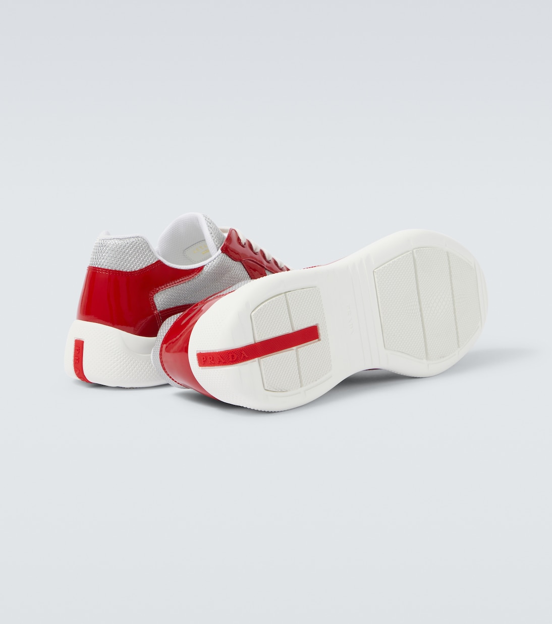 America's Cup leather-trimmed sneakers | Prada