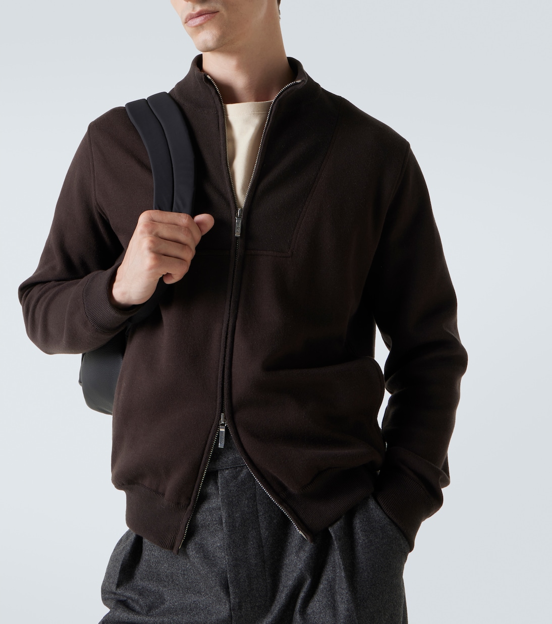 Bomber Whitney in jersey di misto cotone | Loro Piana