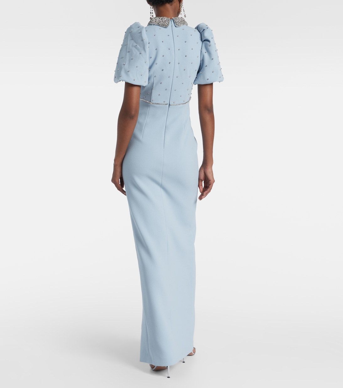 Amery embellished puff-sleeve gown | Rebecca Vallance