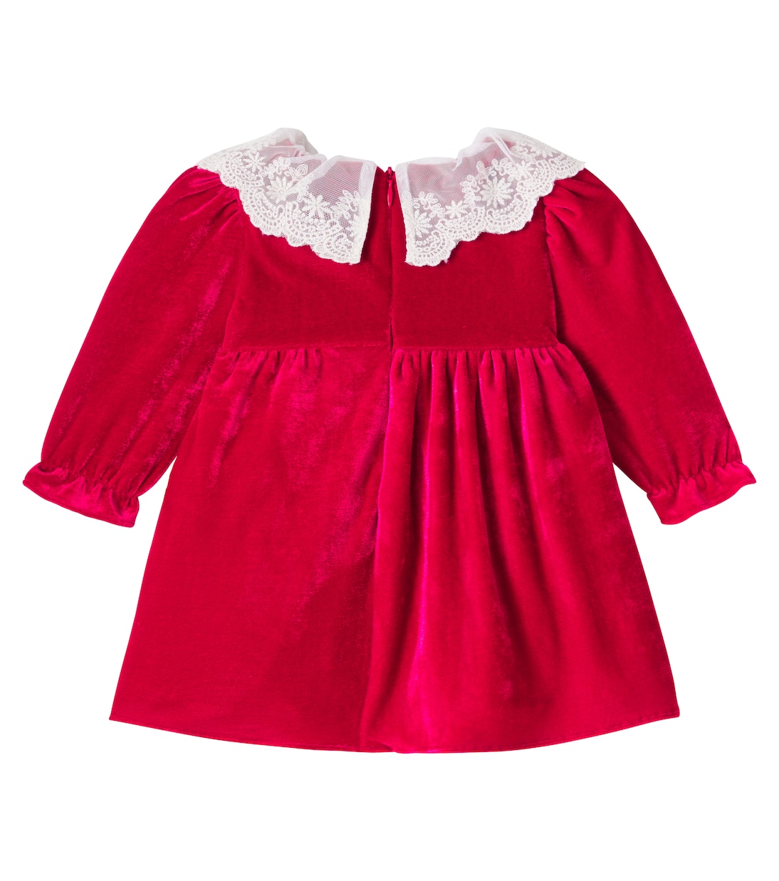 Baby Kleid aus Samt mit Spitze | Patachou