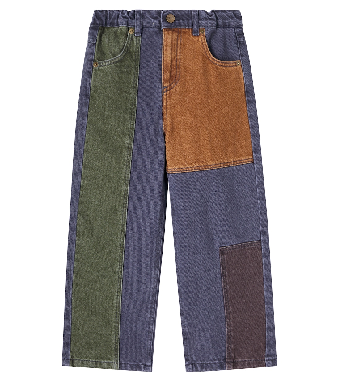Colorblocked straight jeans | Bobo Choses