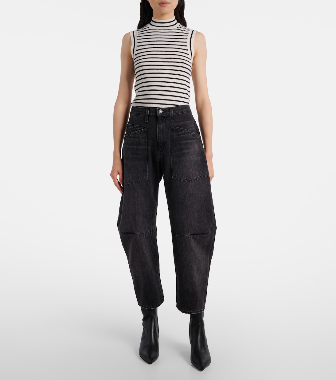 Mid-Rise Barrel Jeans Shon | Nili Lotan