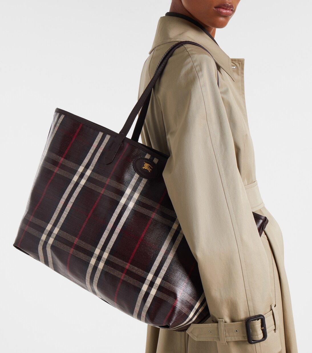 Highlands Medium jacquard tote bag | Burberry