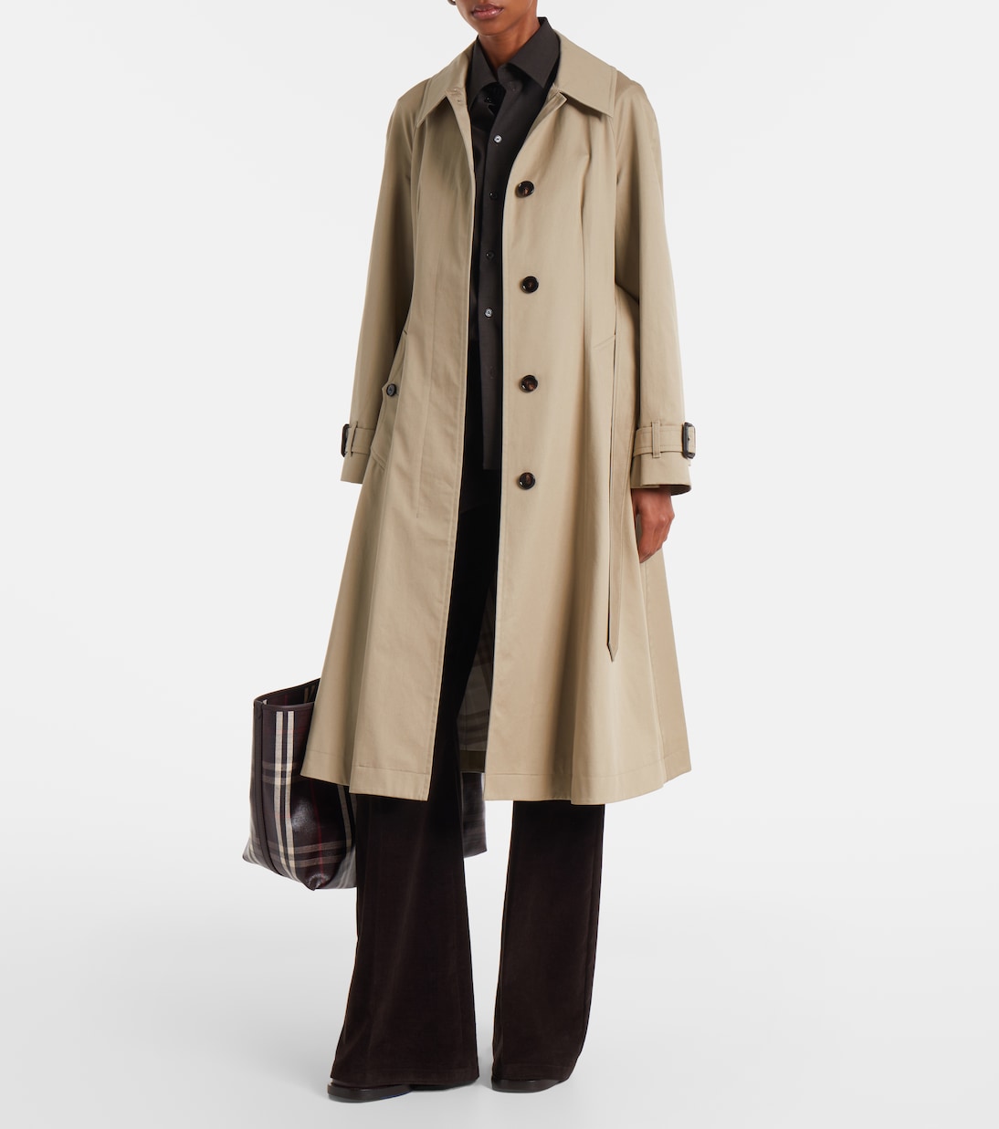 Highlands Medium jacquard tote bag | Burberry