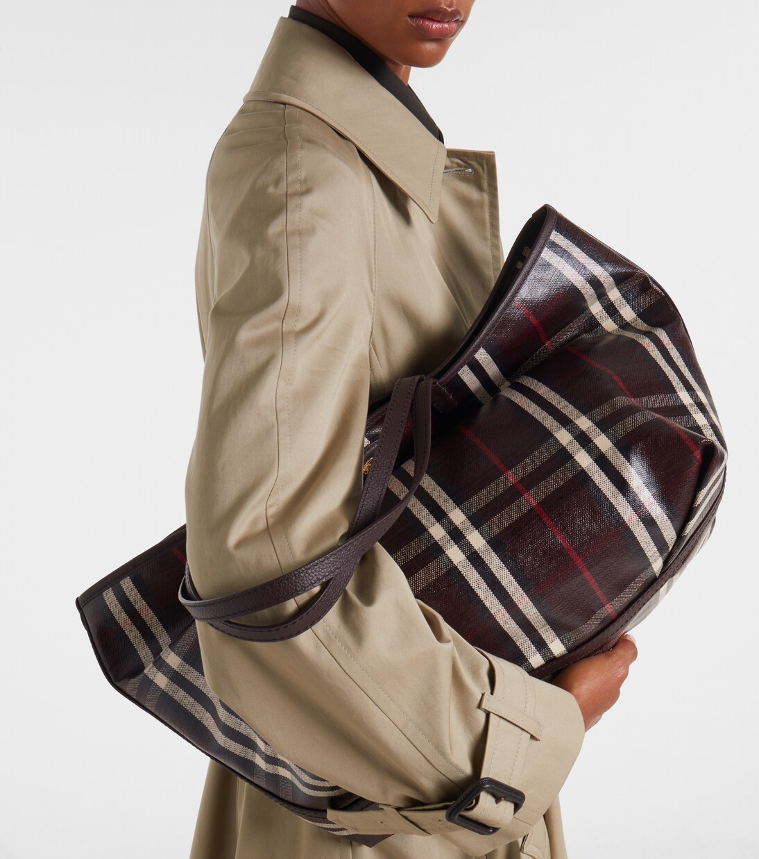 Highlands Medium jacquard tote bag | Burberry