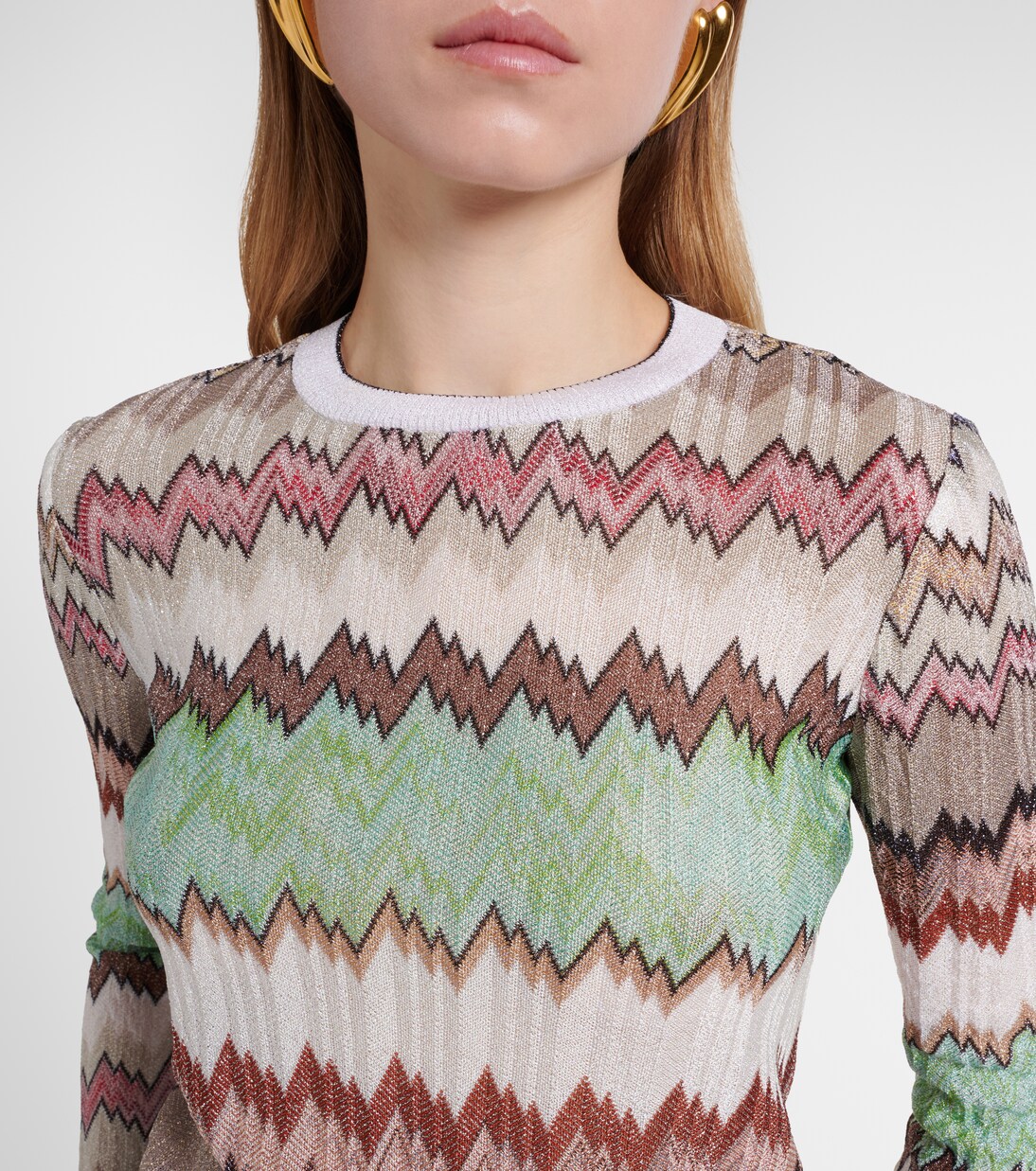 Zigzag lamé top | Missoni
