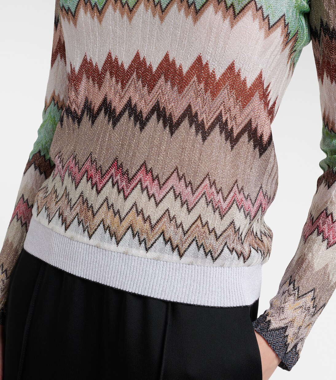Zigzag lamé top | Missoni