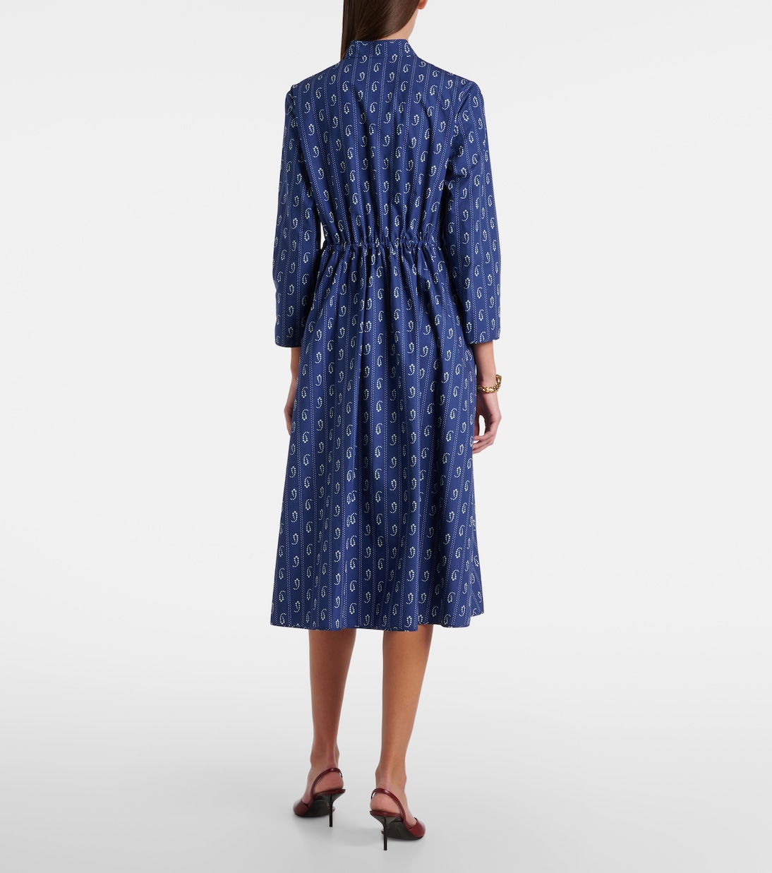 Printed cotton shirt dress | Tory Burch