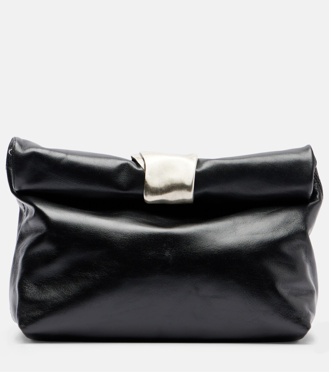Cuff leather clutch | Staud