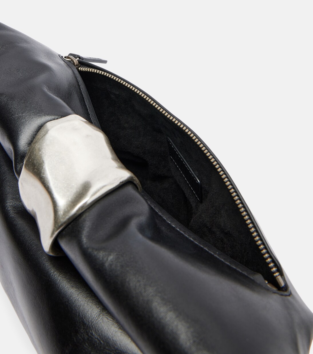 Cuff leather clutch | Staud