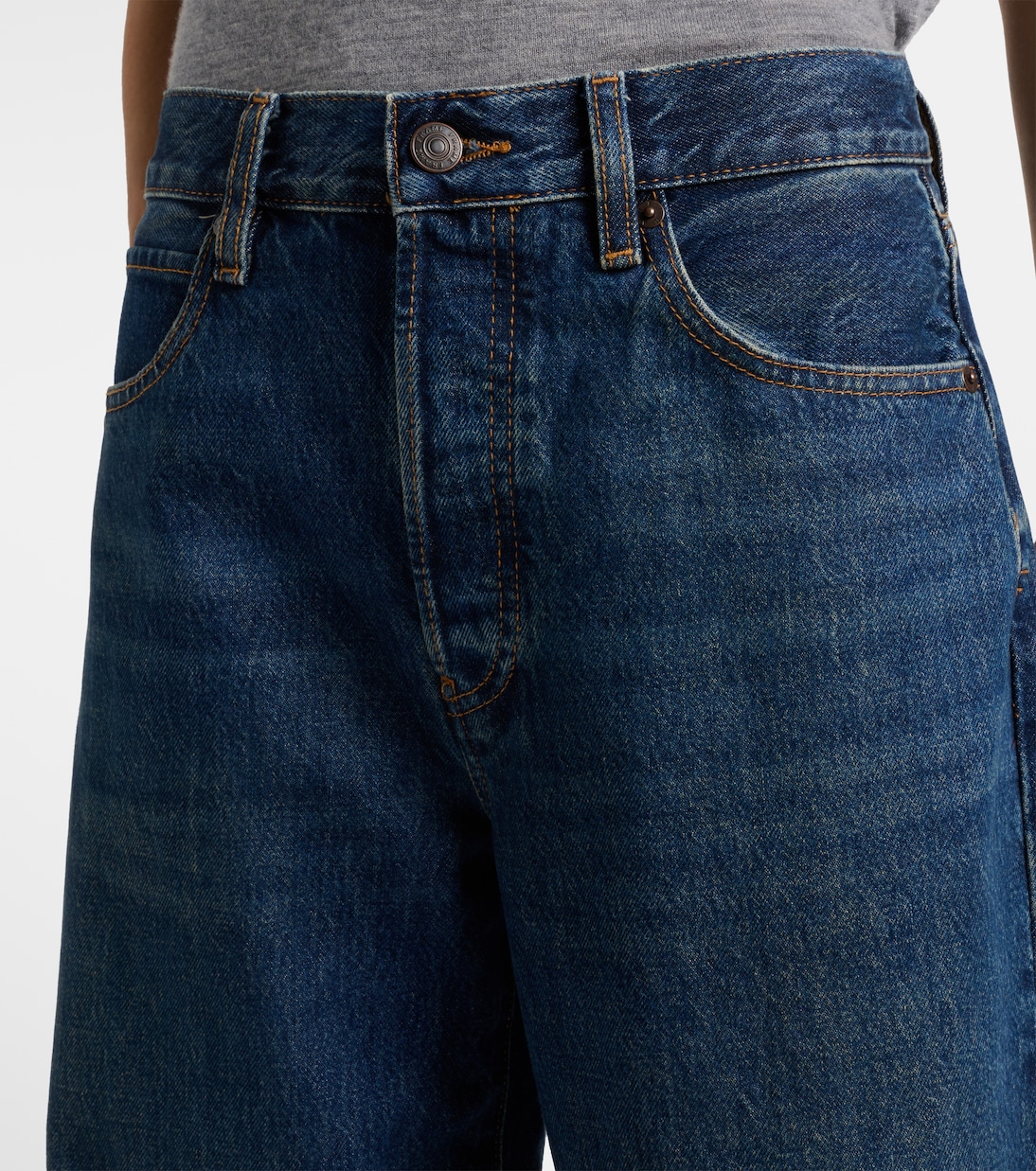 Loose low-rise wide-leg jeans | Frame