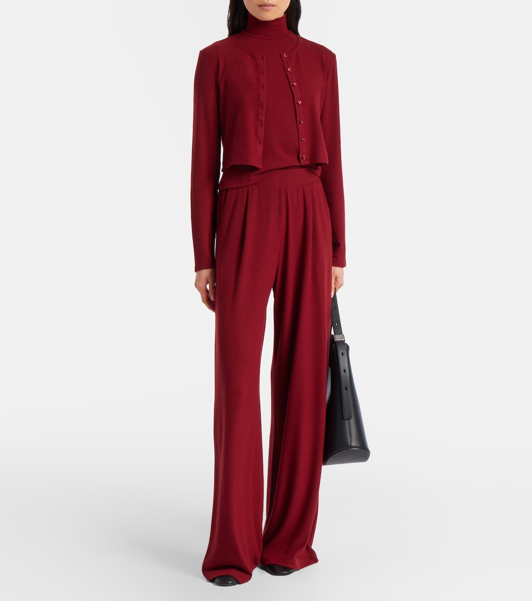 Lauren cropped jersey cardigan | Leset