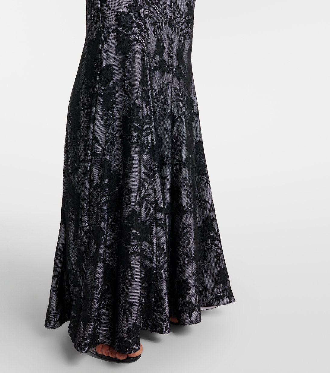 Robe longue Grace en dentelle | Norma Kamali