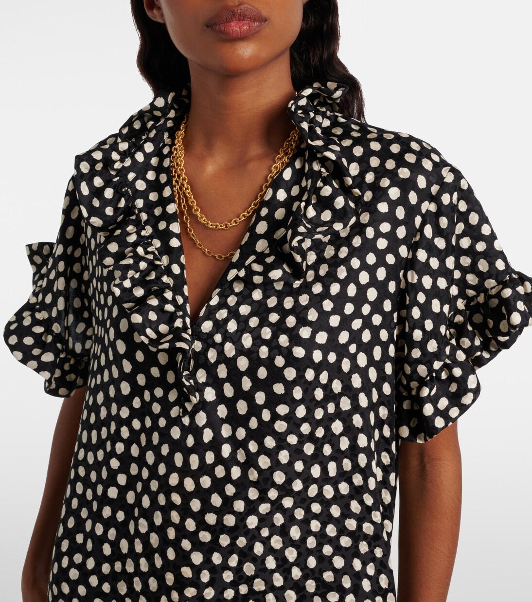 Minikleid aus Seiden-Jacquard | Chloé