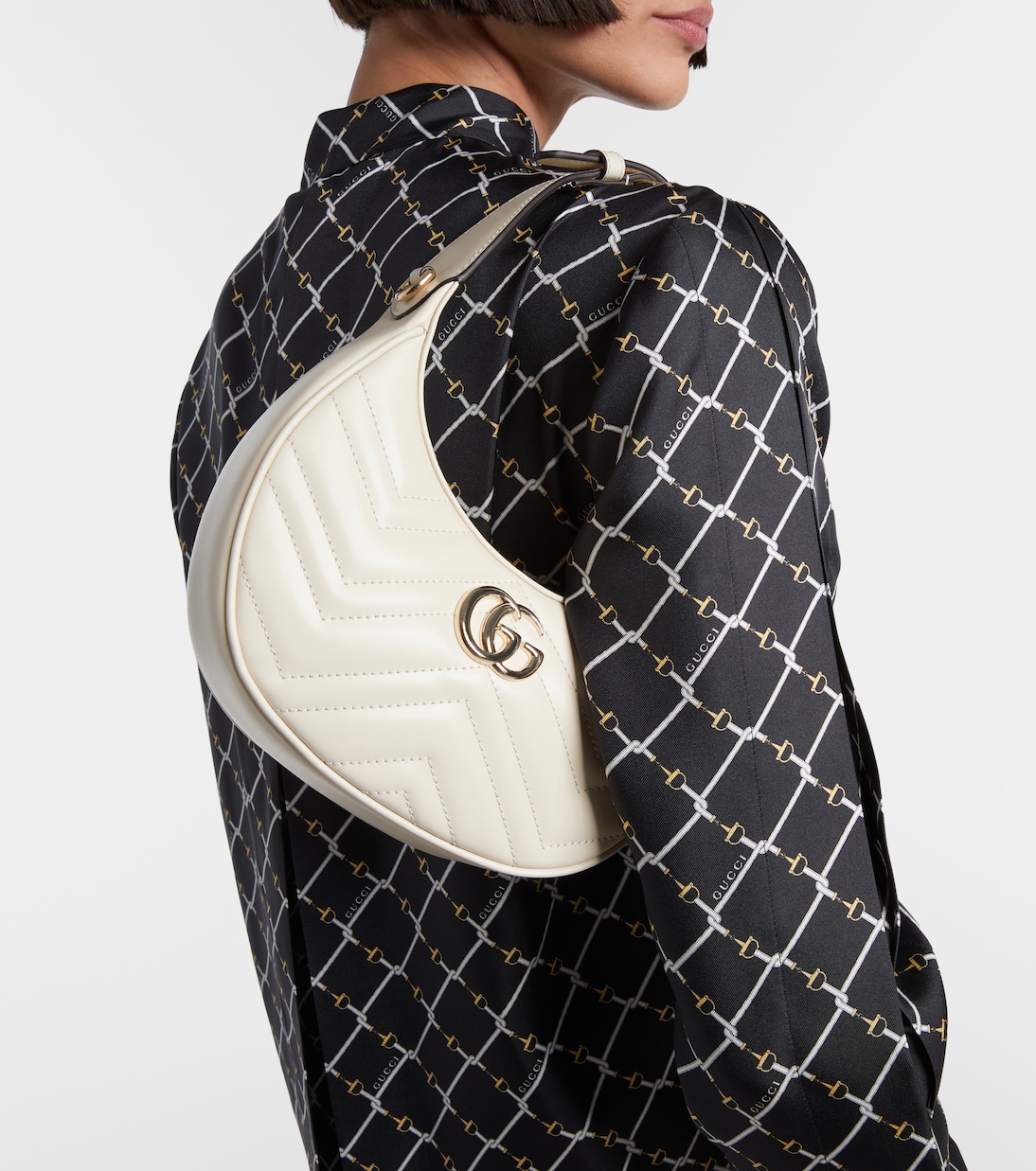 GG Marmont Mini leather shoulder bag | Gucci
