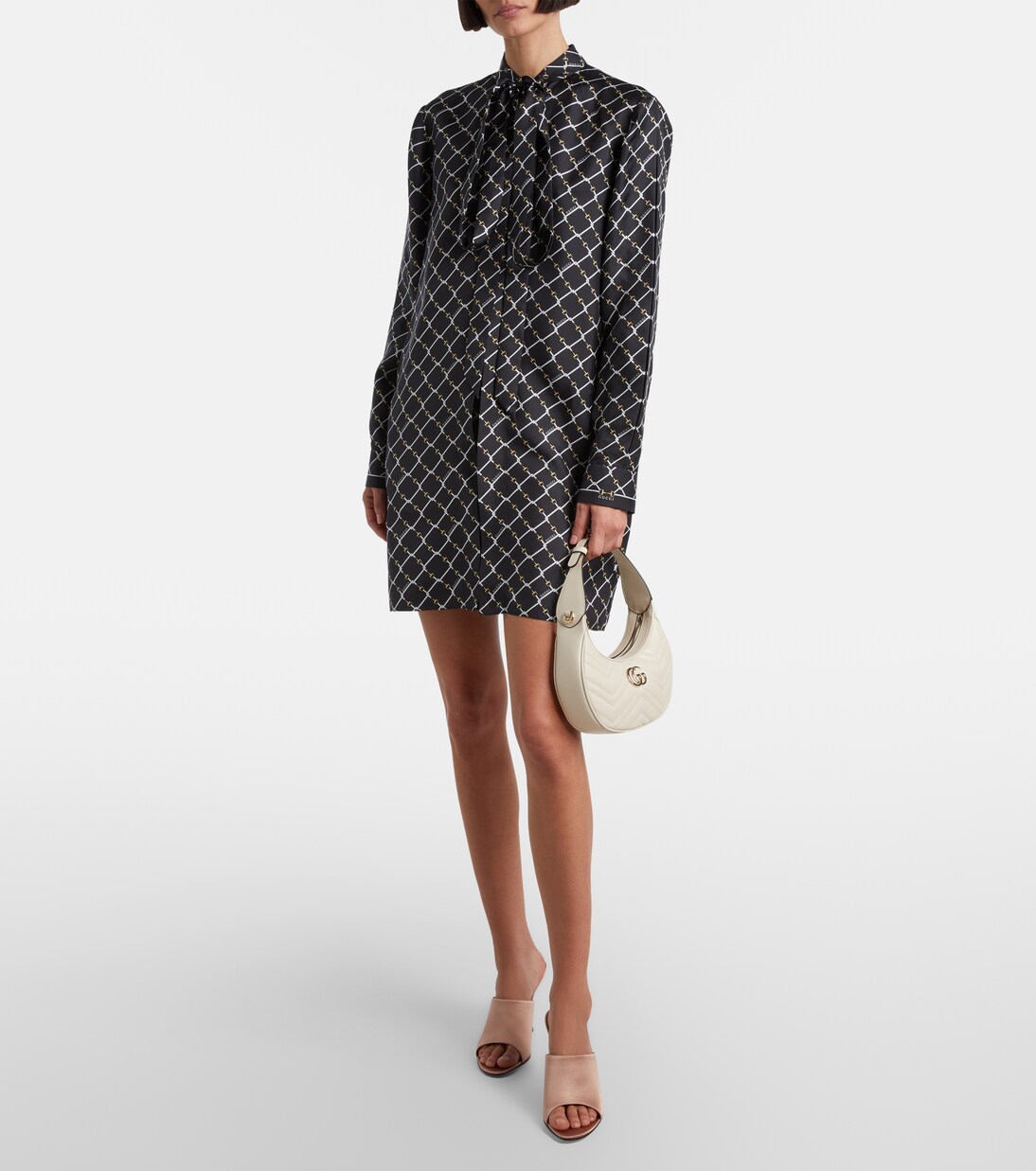 GG Marmont Mini leather shoulder bag | Gucci