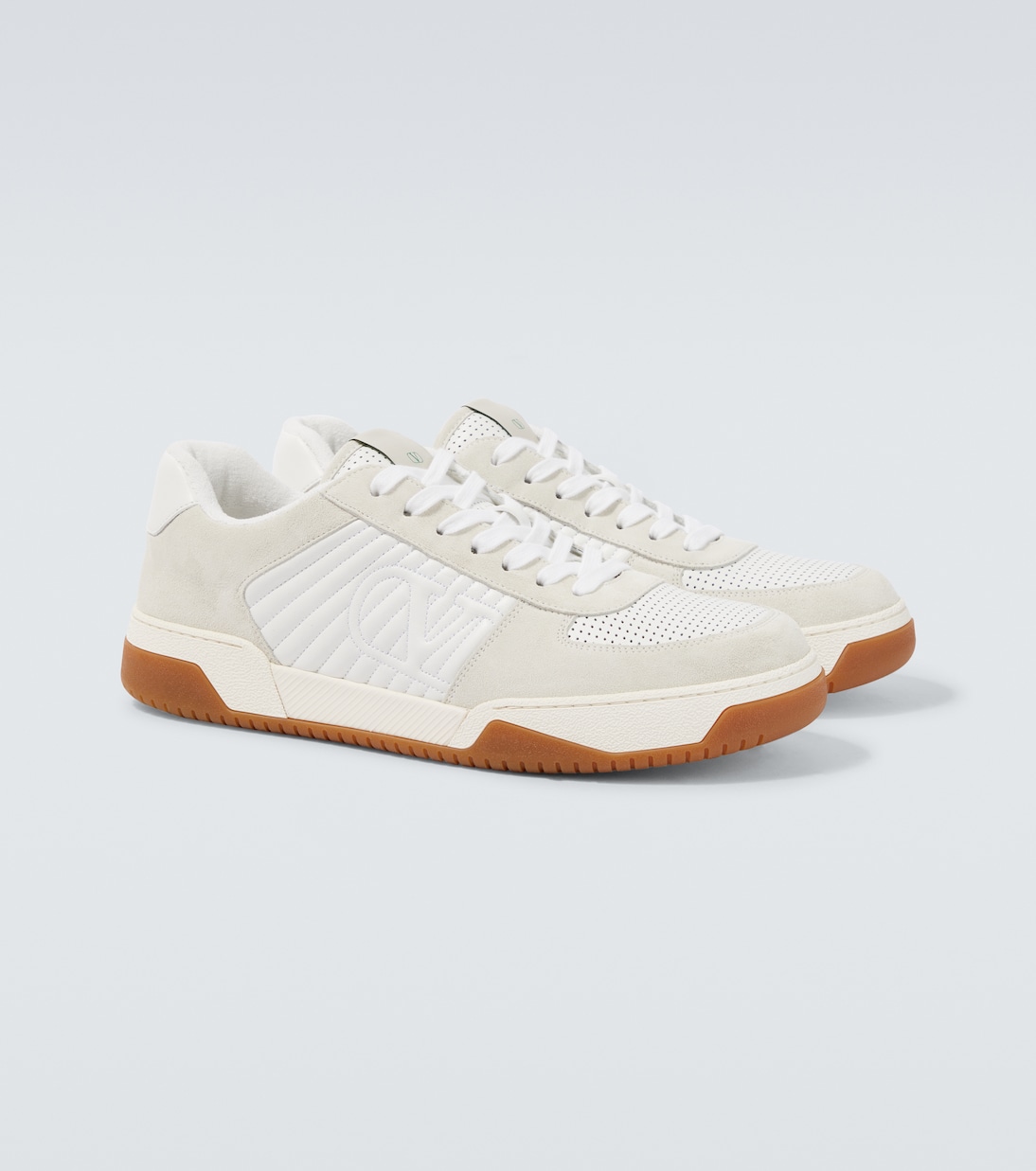 Sparry suede and leather sneakers | Valentino Garavani