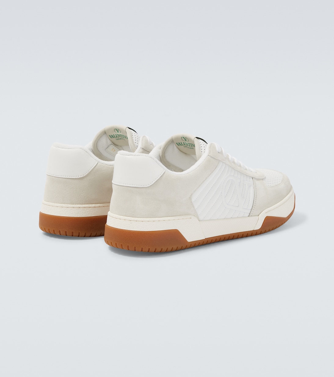 Sparry suede and leather sneakers | Valentino Garavani