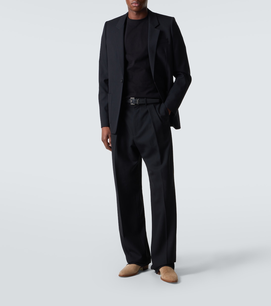 T-shirt cropped in jersey di cotone | Saint Laurent