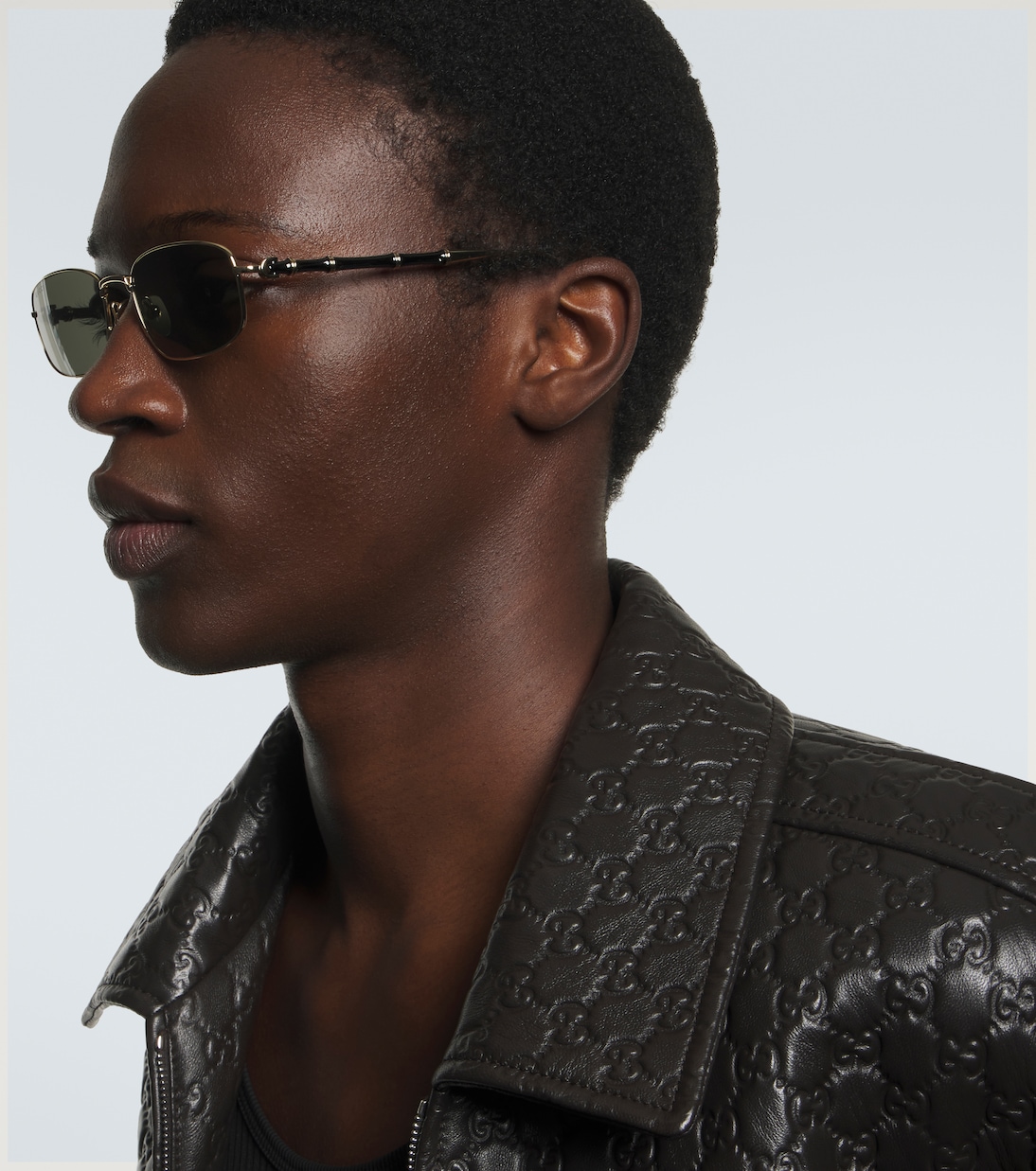 Bamboo rectangular sunglasses | Gucci