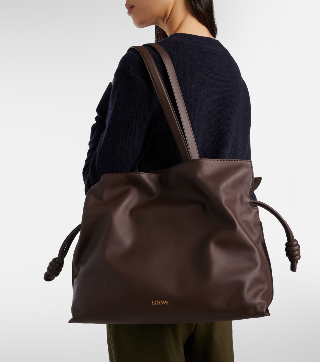 Flamenco Large leather clutch | Loewe