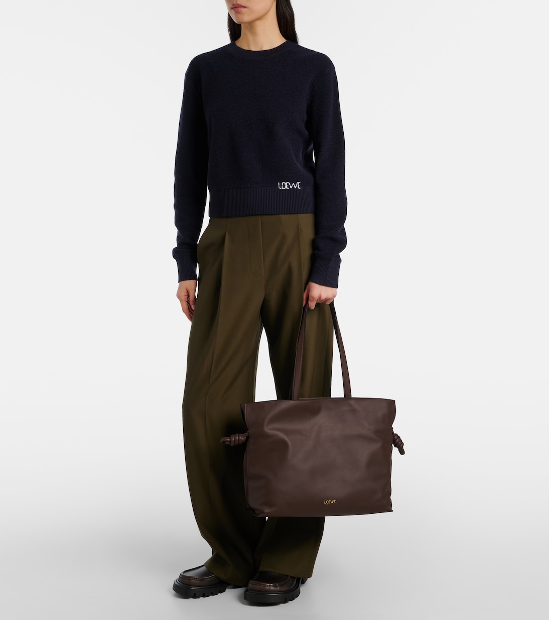 Flamenco Large leather clutch | Loewe