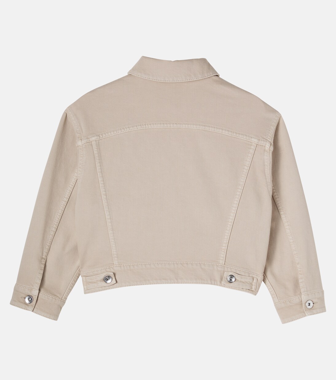 Chaqueta de denim con cuentas Monili | Brunello Cucinelli Kids