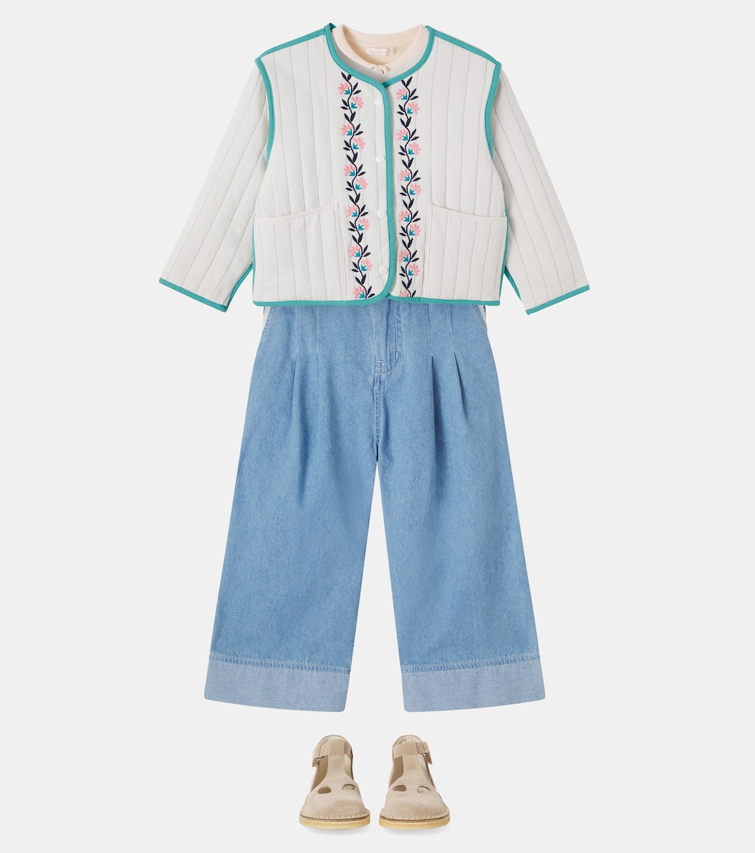 Giacca Annina in cotone con ricamo | C'era Una Volta