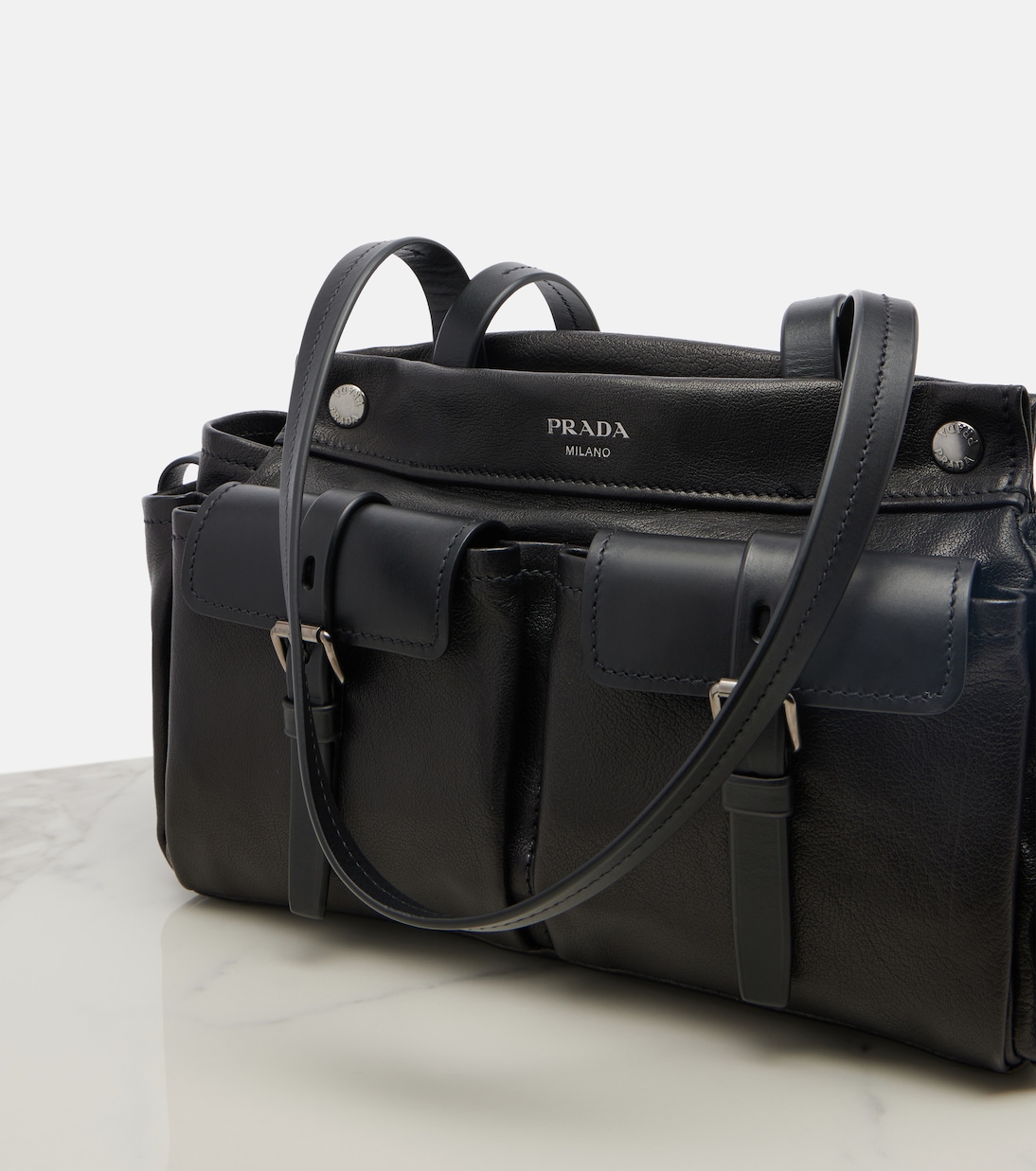 Prada Route leather tote bag | Prada