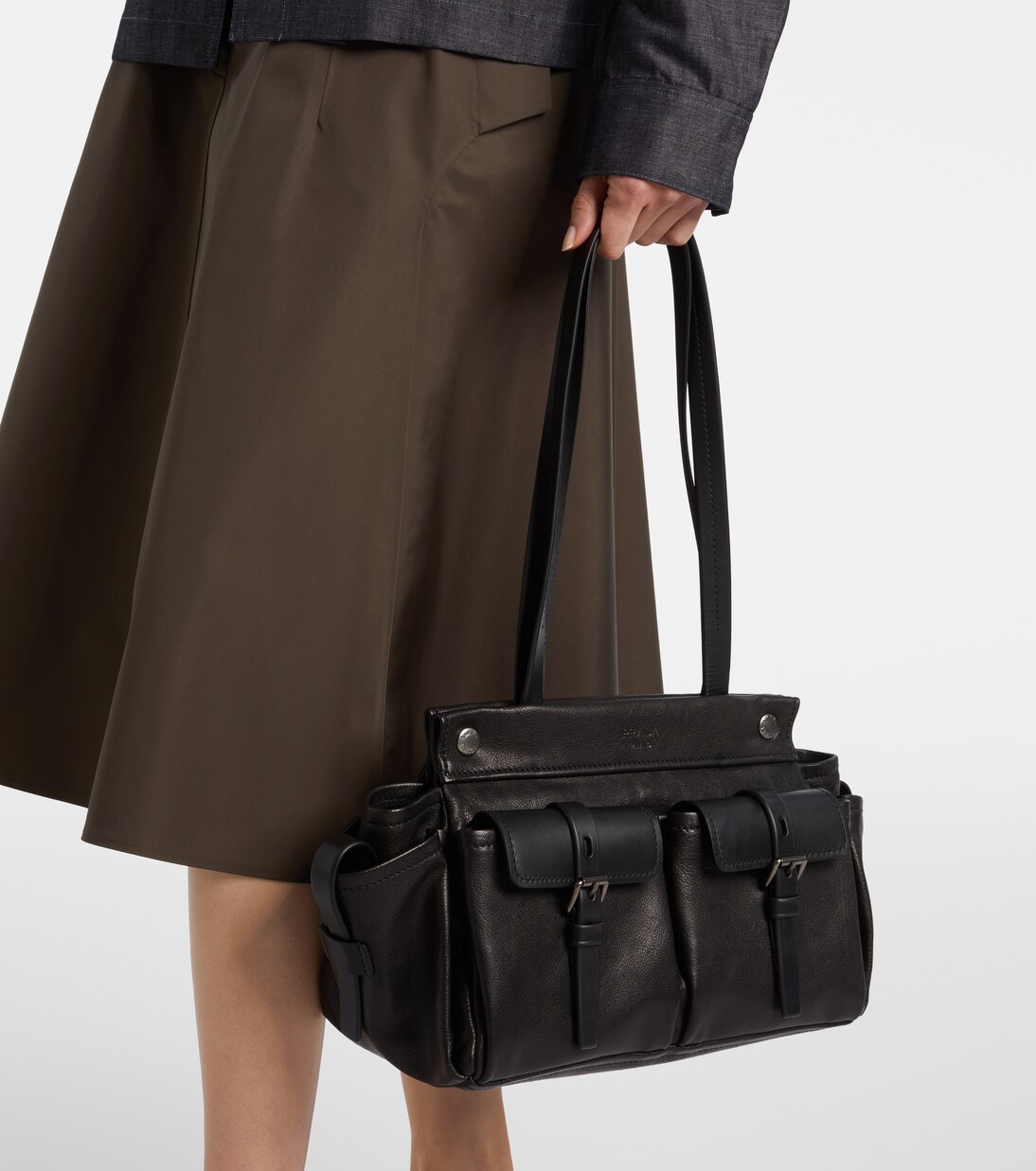 Prada Route leather tote bag | Prada