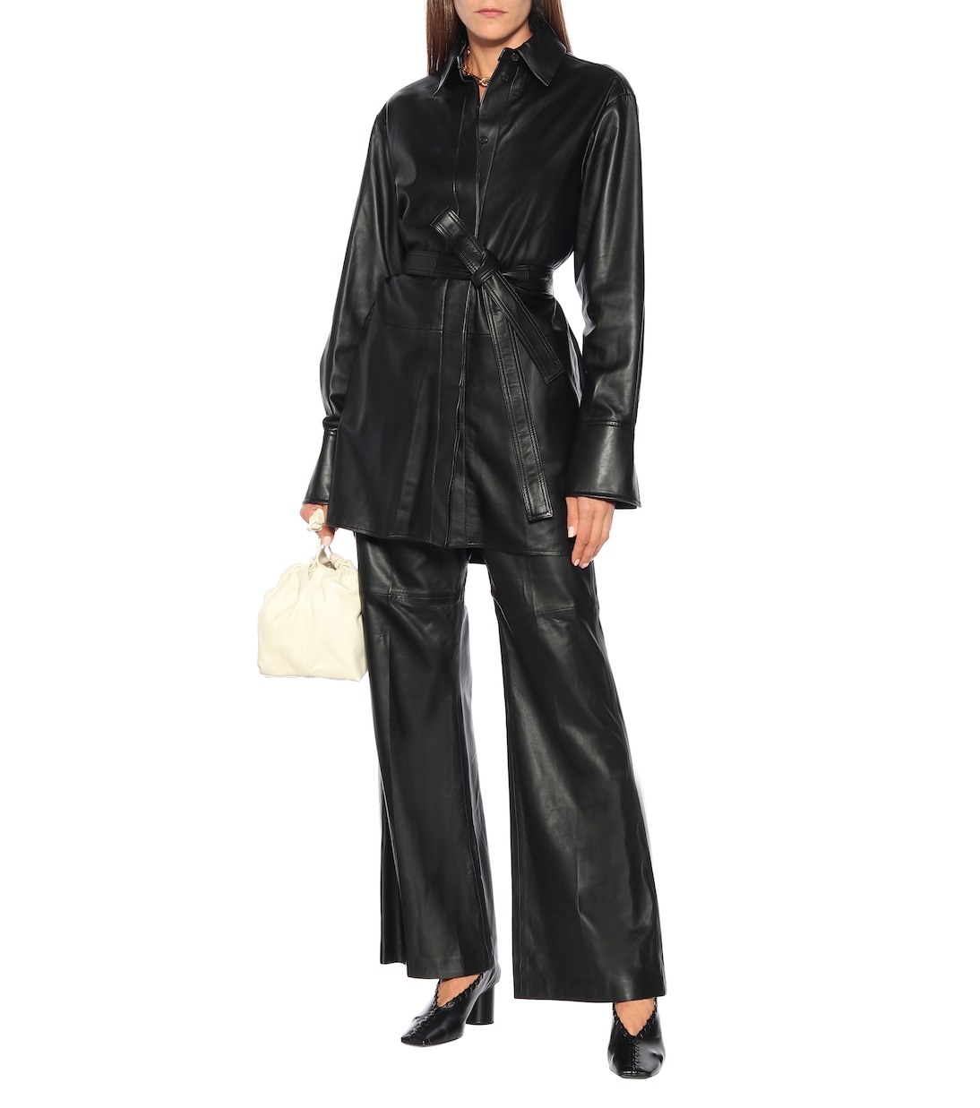 Tambo high-rise leather pants | Joseph