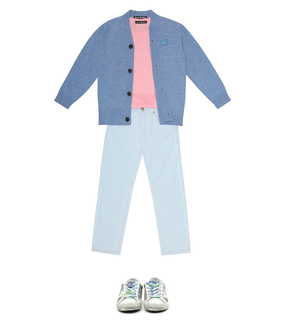 Zapatillas Superstar de piel y glitter | Golden Goose Kids