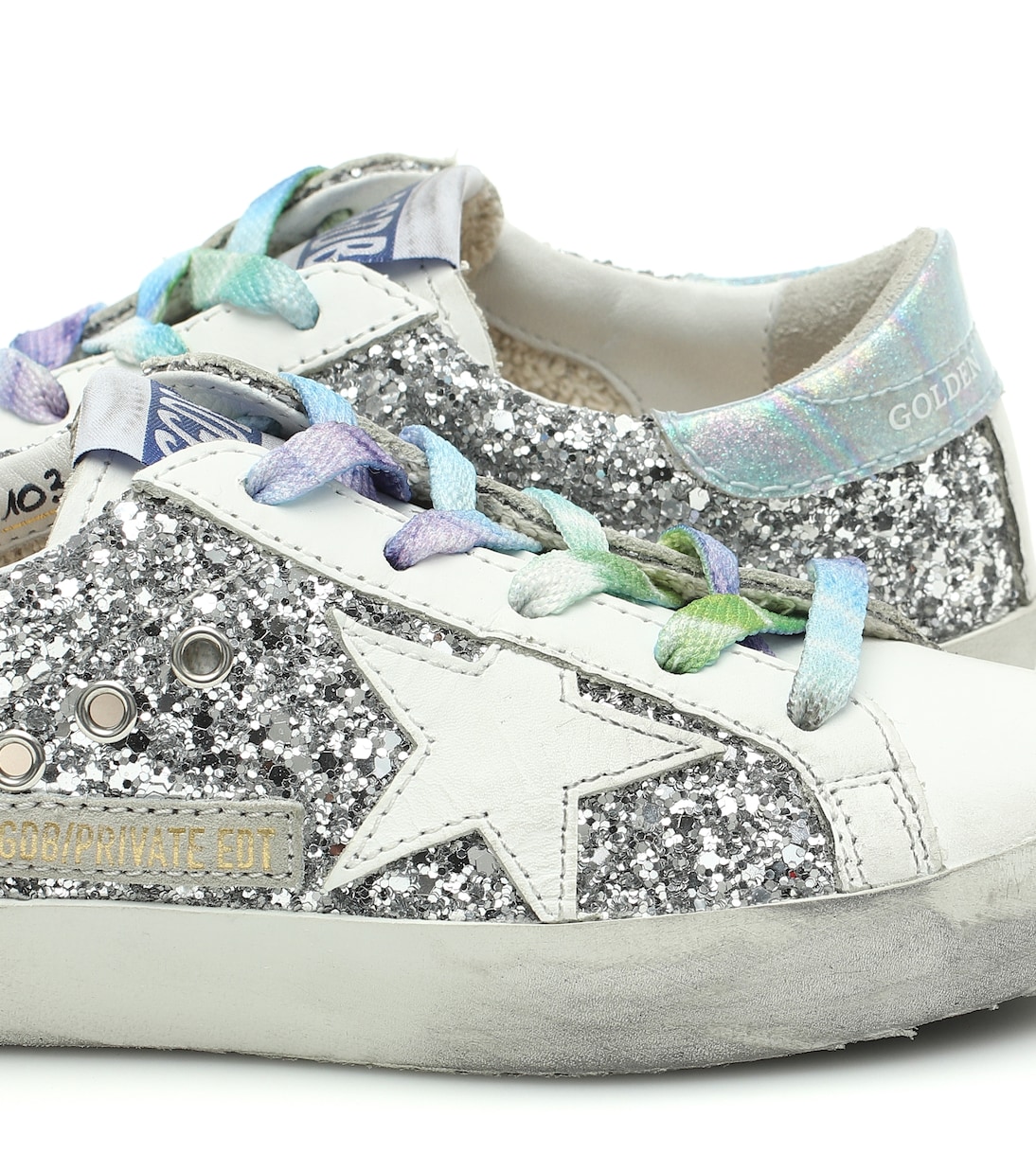 Zapatillas Superstar de piel y glitter | Golden Goose Kids