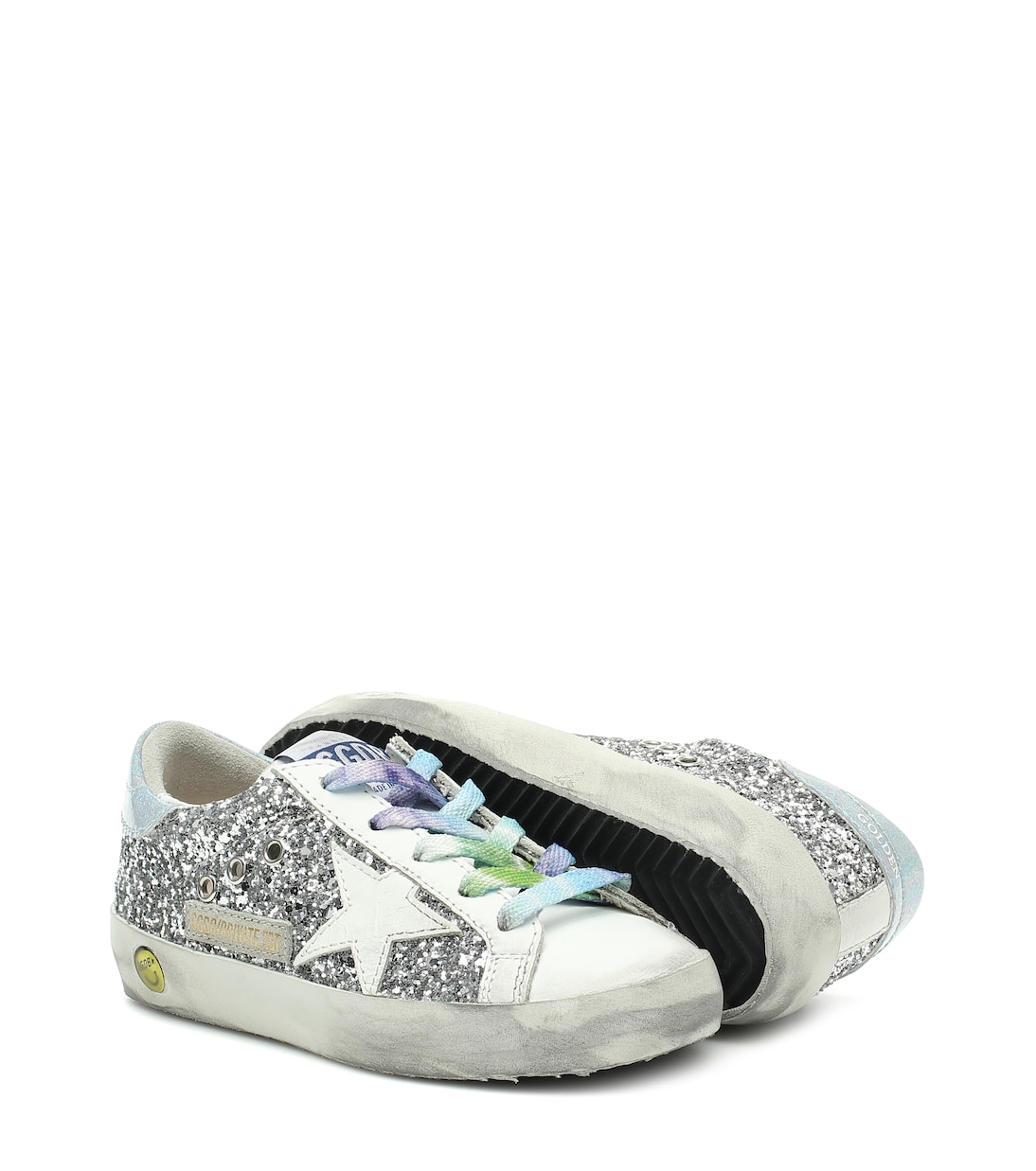 Zapatillas Superstar de piel y glitter | Golden Goose Kids