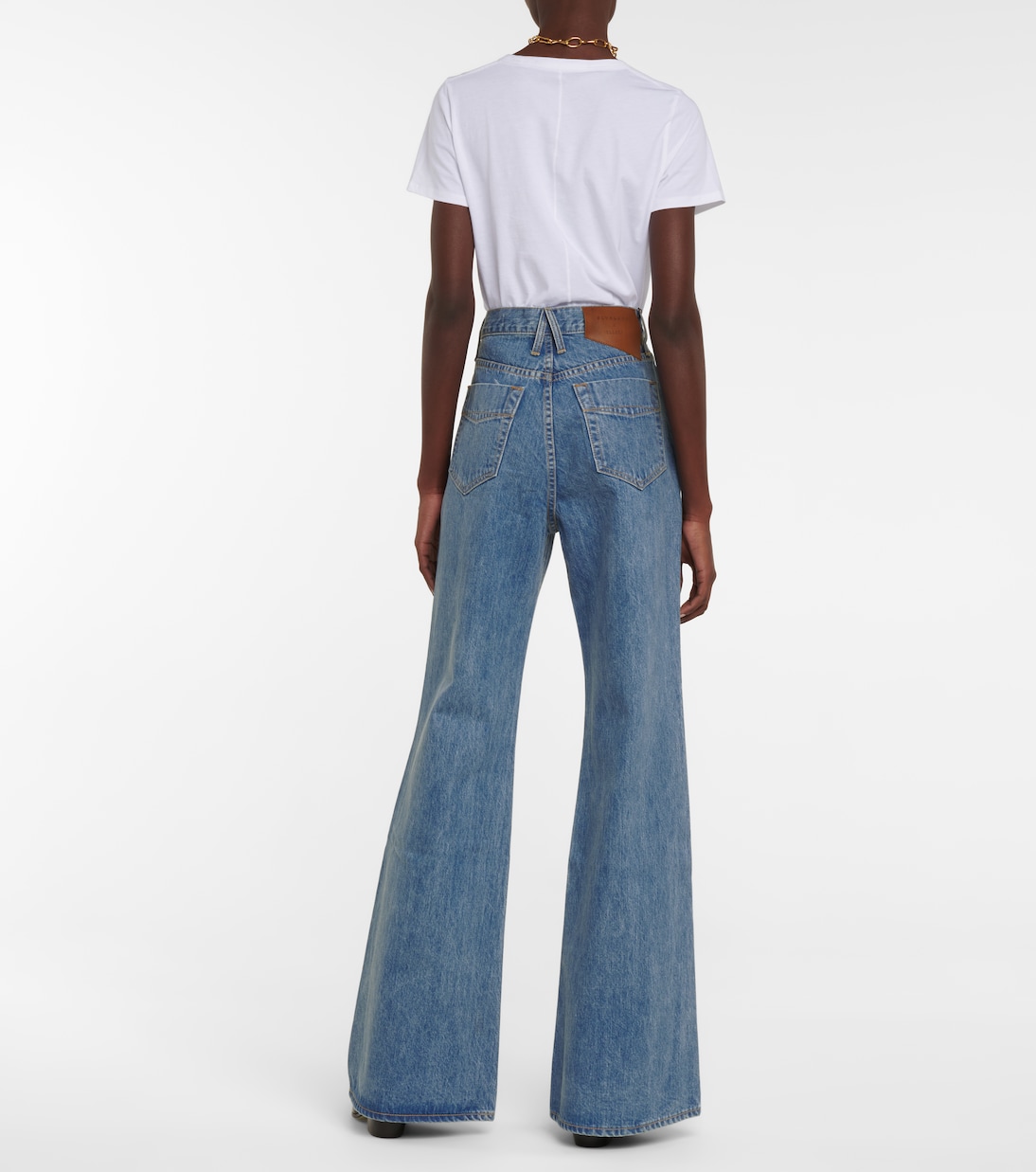X ELLERY High-Rise Flared Jeans Highway | SLVRLAKE