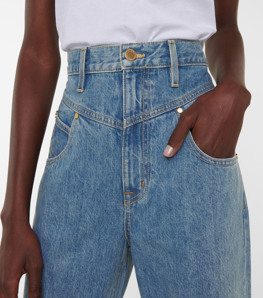X ELLERY High-Rise Flared Jeans Highway | SLVRLAKE