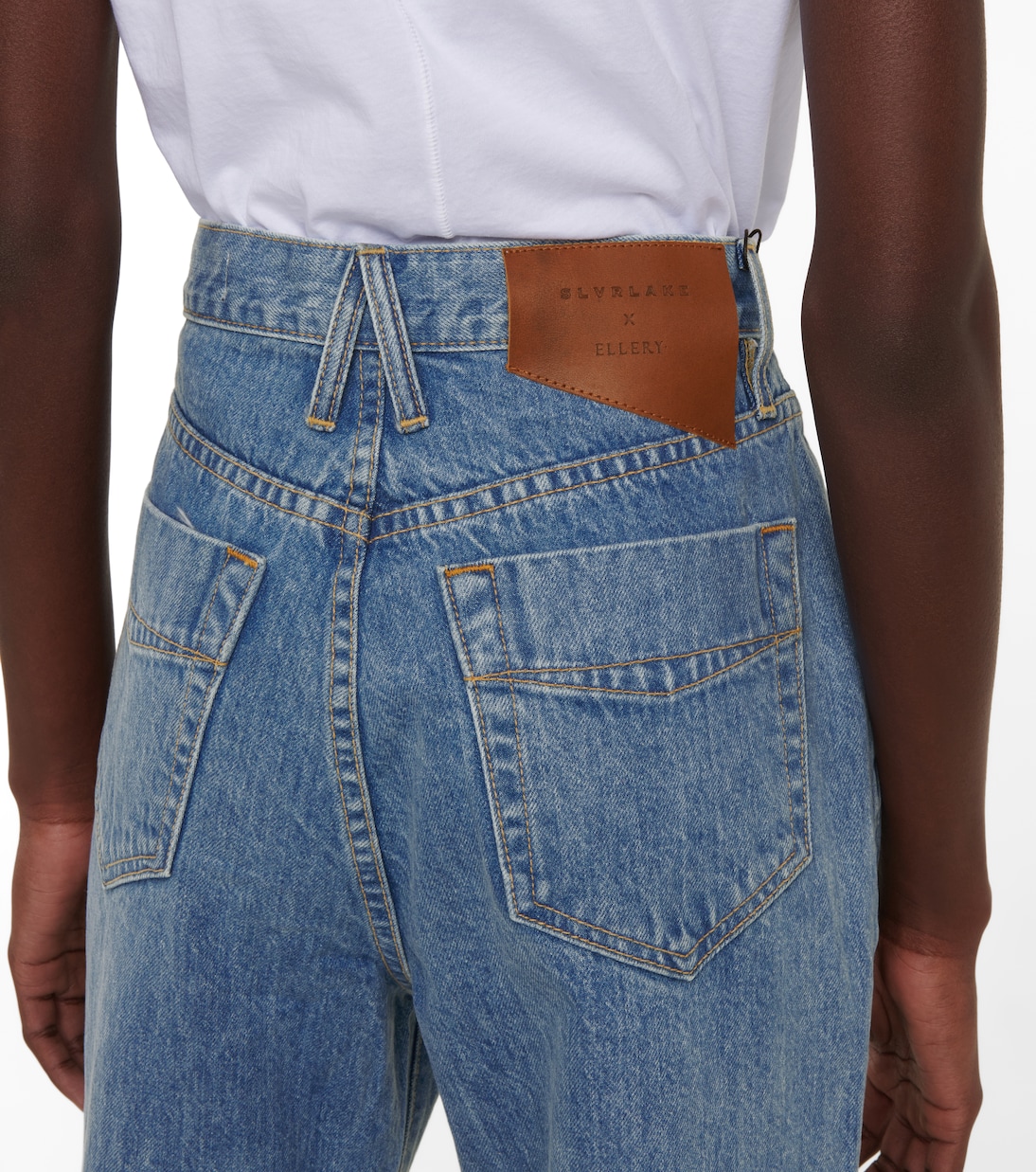 X ELLERY High-Rise Flared Jeans Highway | SLVRLAKE