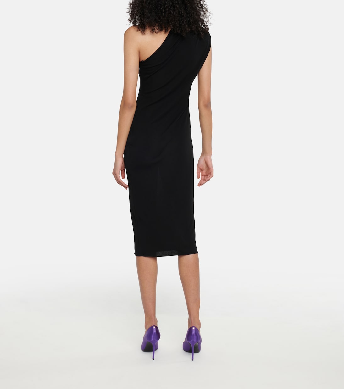 One-shoulder jersey midi dress | Tom Ford