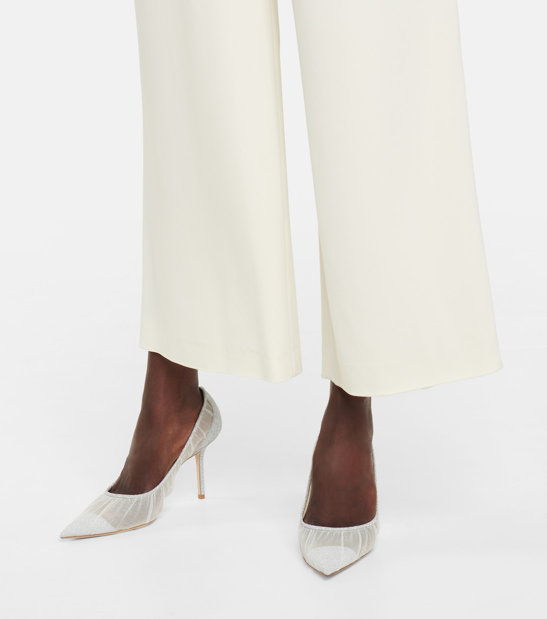 Pumps Love 85 in tulle con glitter | Jimmy Choo