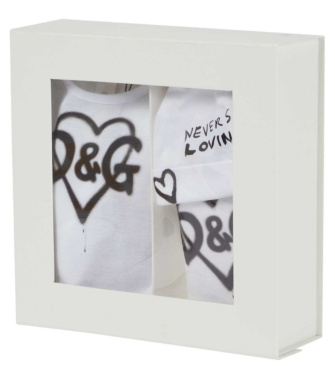 Bebé - set de body, babero y gorro estampados | Dolce&Gabbana Kids