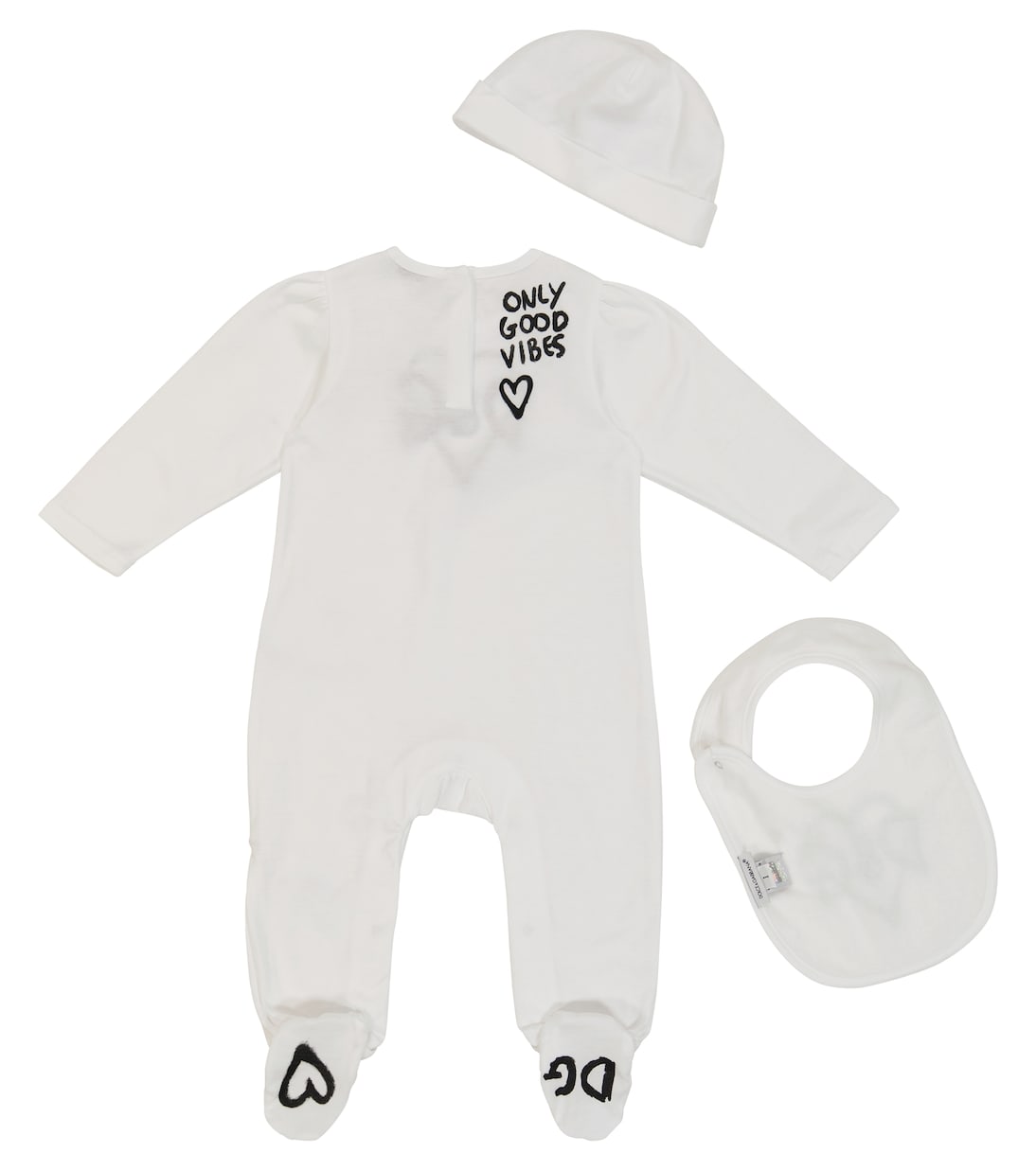 Bebé - set de body, babero y gorro estampados | Dolce&Gabbana Kids