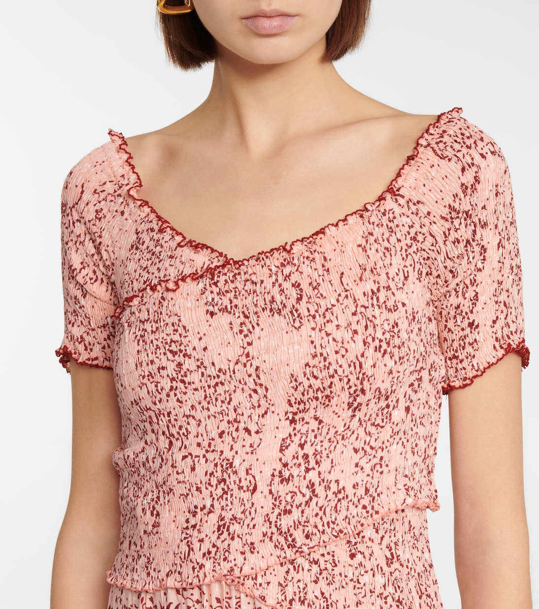 Vestido midi Soledad floral | Poupette St Barth