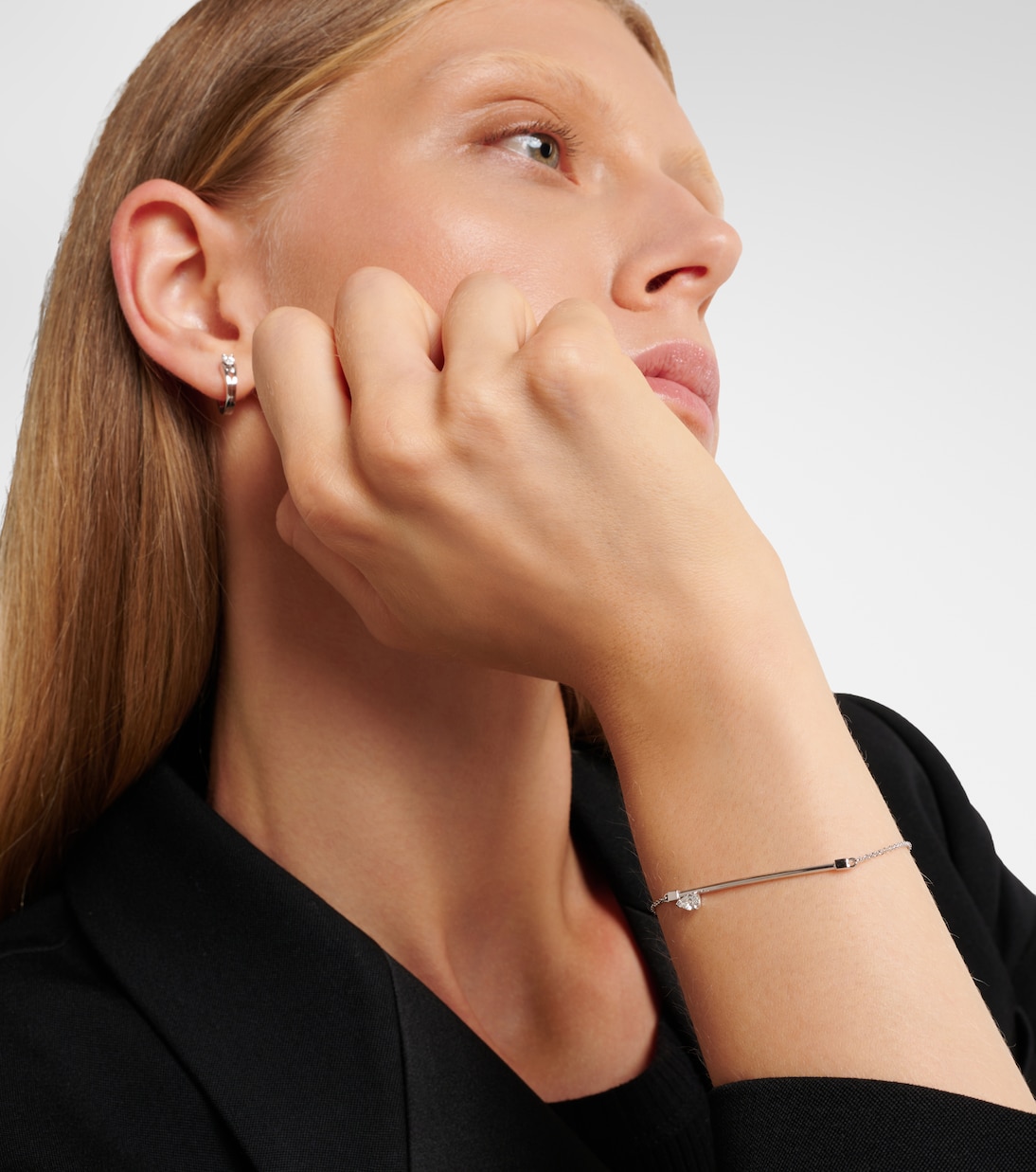 Bracciale Serti Sur Vide in oro bianco 18kt con diamante | Repossi