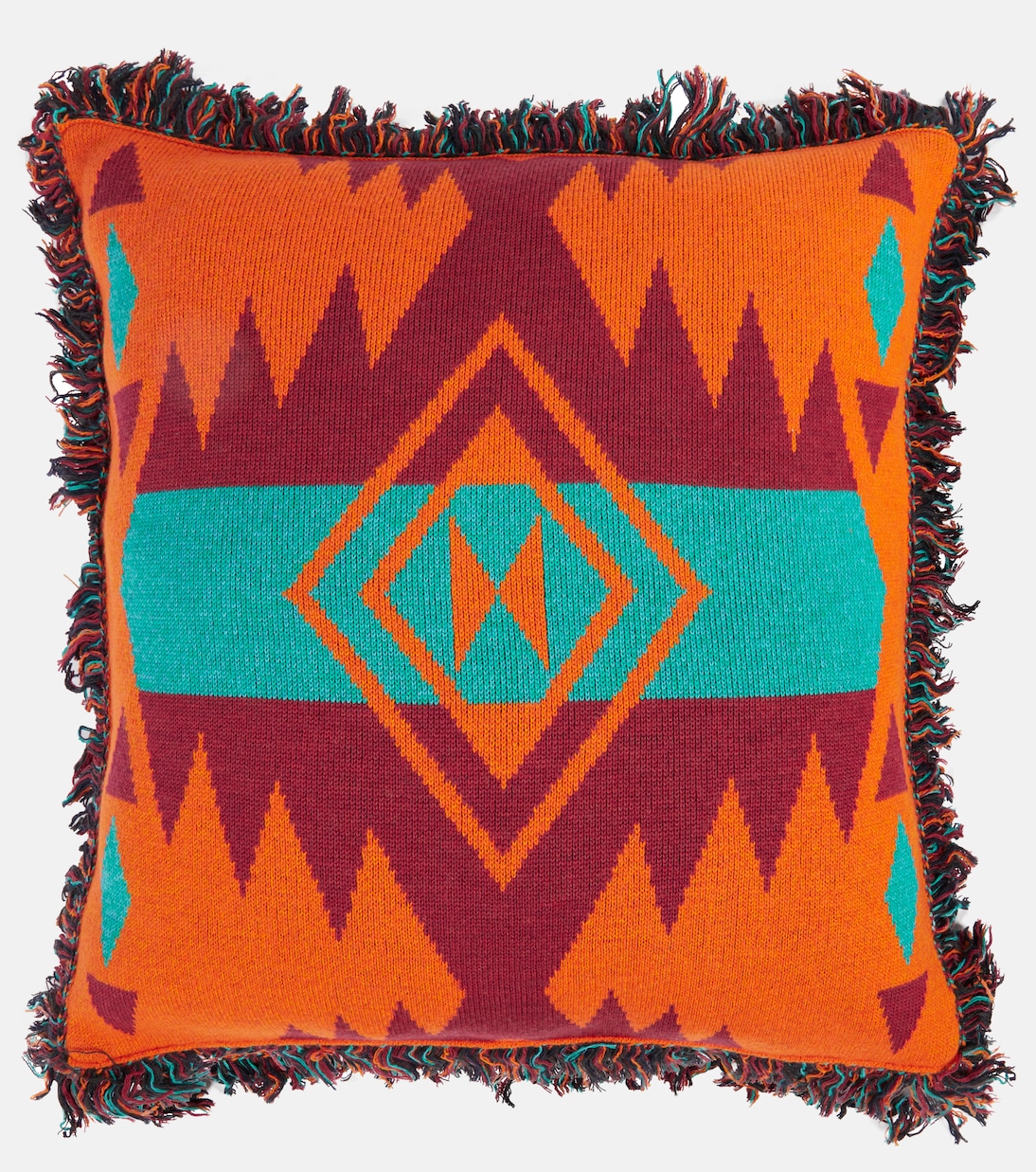Icon wool-blend jacquard cushion | Alanui