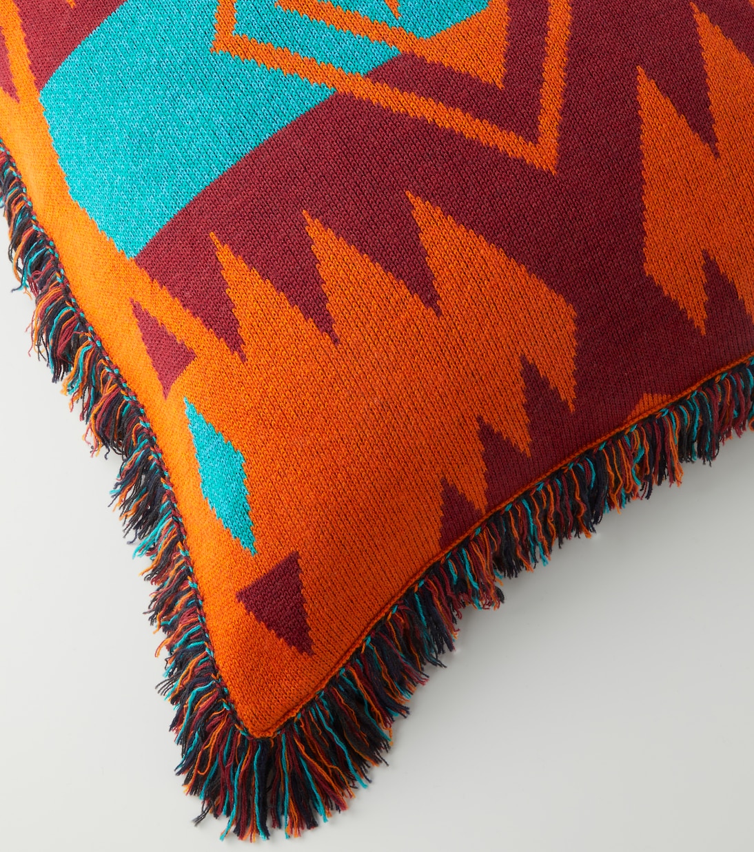 Icon wool-blend jacquard cushion | Alanui