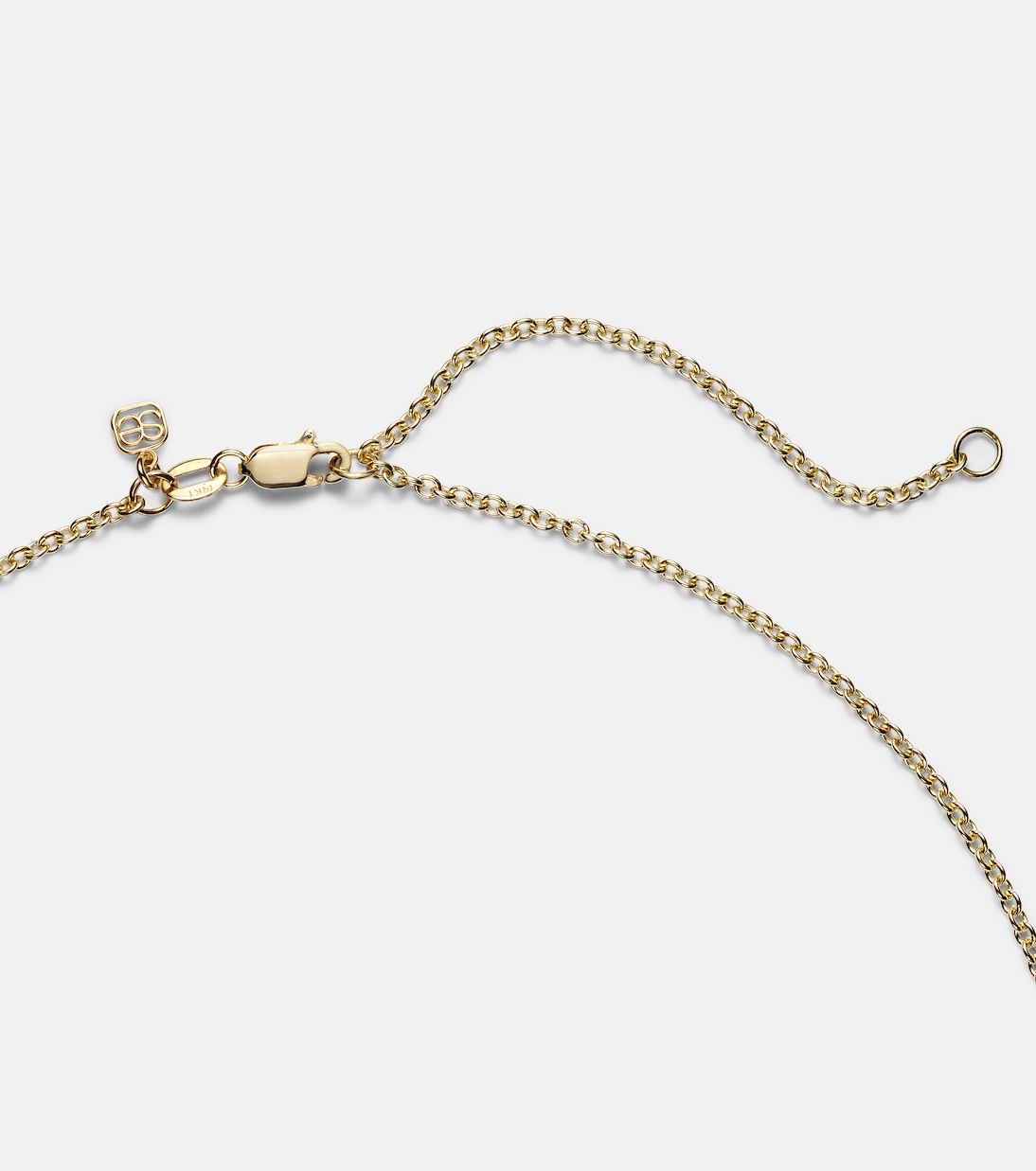 Collier Rainbow Bezel Evil Eye en or jaune 14 ct et diamant | Sydney Evan