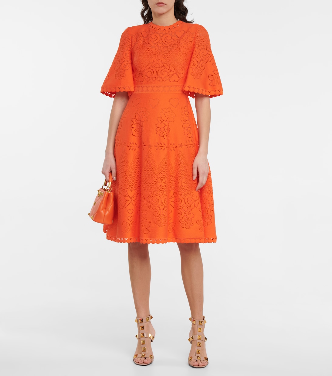 Robe en dentelle de coton | Valentino