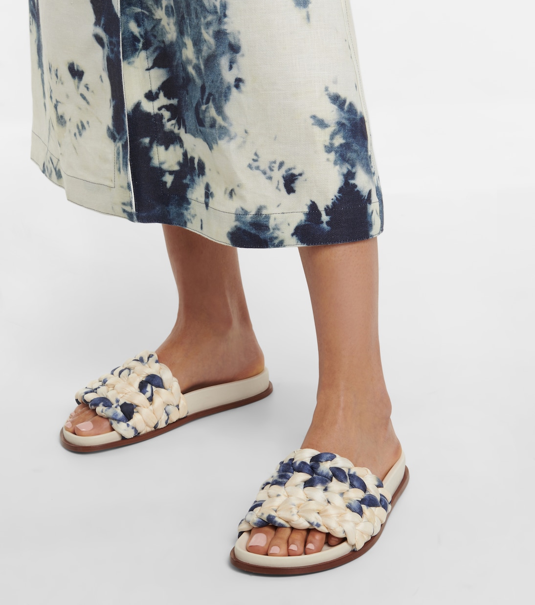 Kacey tie-dye woven slides | Chloé
